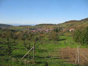 Blick vom Pfilb nach Westen  ber Feldberg zum Wanderparkplatz Stalten und Khberg (links)
