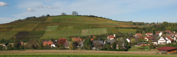 Blick nach Norden ber Mauchen zum Himmelberg am 2.11.2006