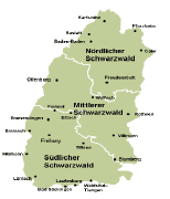 Sd-, Mittlerer und Nord-Schwarzwald