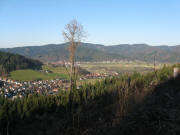 Blick vom Kamelberg am 26.12.2008 nach Nordwesten ber Kappel, Kappler Eck und Ebnet zum Rosskopf