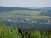 Tele-Blick von der Strasse Dresselbach-Grnwald nach Norden auf Kappel am 14.5.2008