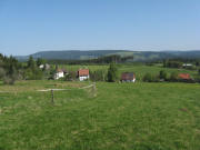 Blick nach Nordwesten ber Grnwald nach Kappel (rechts) und Saig (links) am 14.5.2008