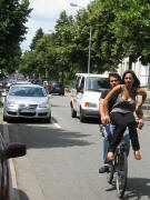 "Fahrrad zu zweit" am 26.6.2009 in der Kartuserstrasse